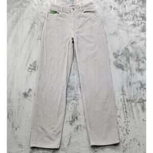 Empyre Pants Womens 2 Gray Tori Corduroy High Rise Straight Skater Academia